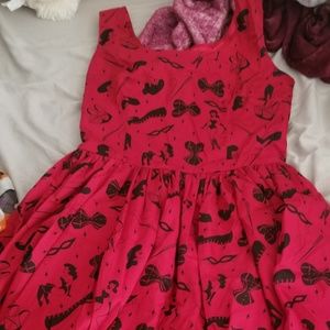 Pin up girl clothing fetish print dress